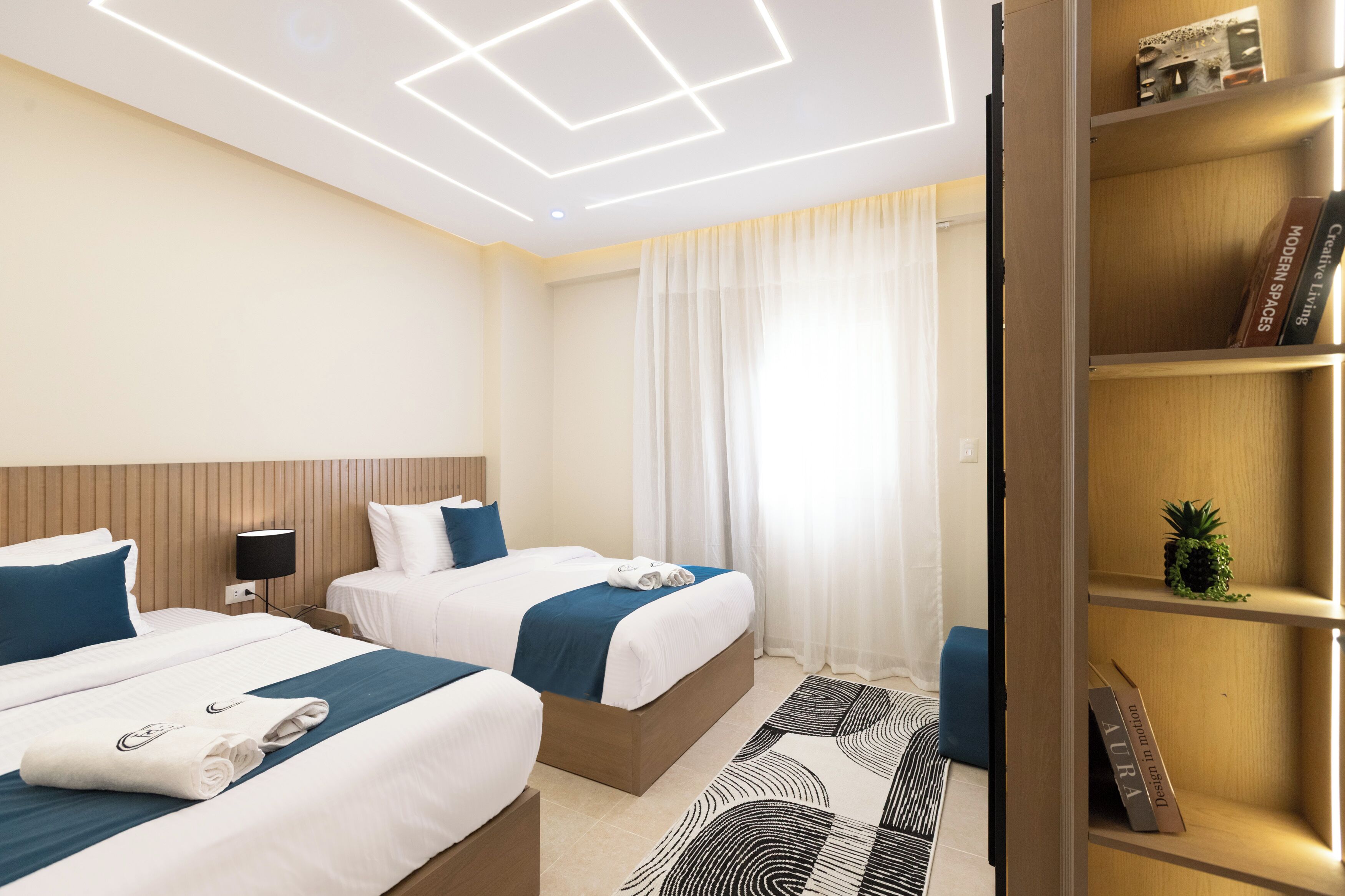 Appartement Deluxe, 2 chambres, balcon, vue ville