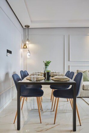 Dining - Modern Elegance: 3 Bed Escape in Trendy Casablanca (Casablanca)