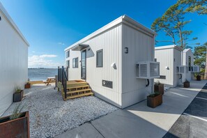 Luxury Cabin, Beachfront | Exterior - Direct Waterfront Cabin Sunset Views 3 (Mary Esther)