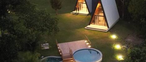 Front of property – evening/night