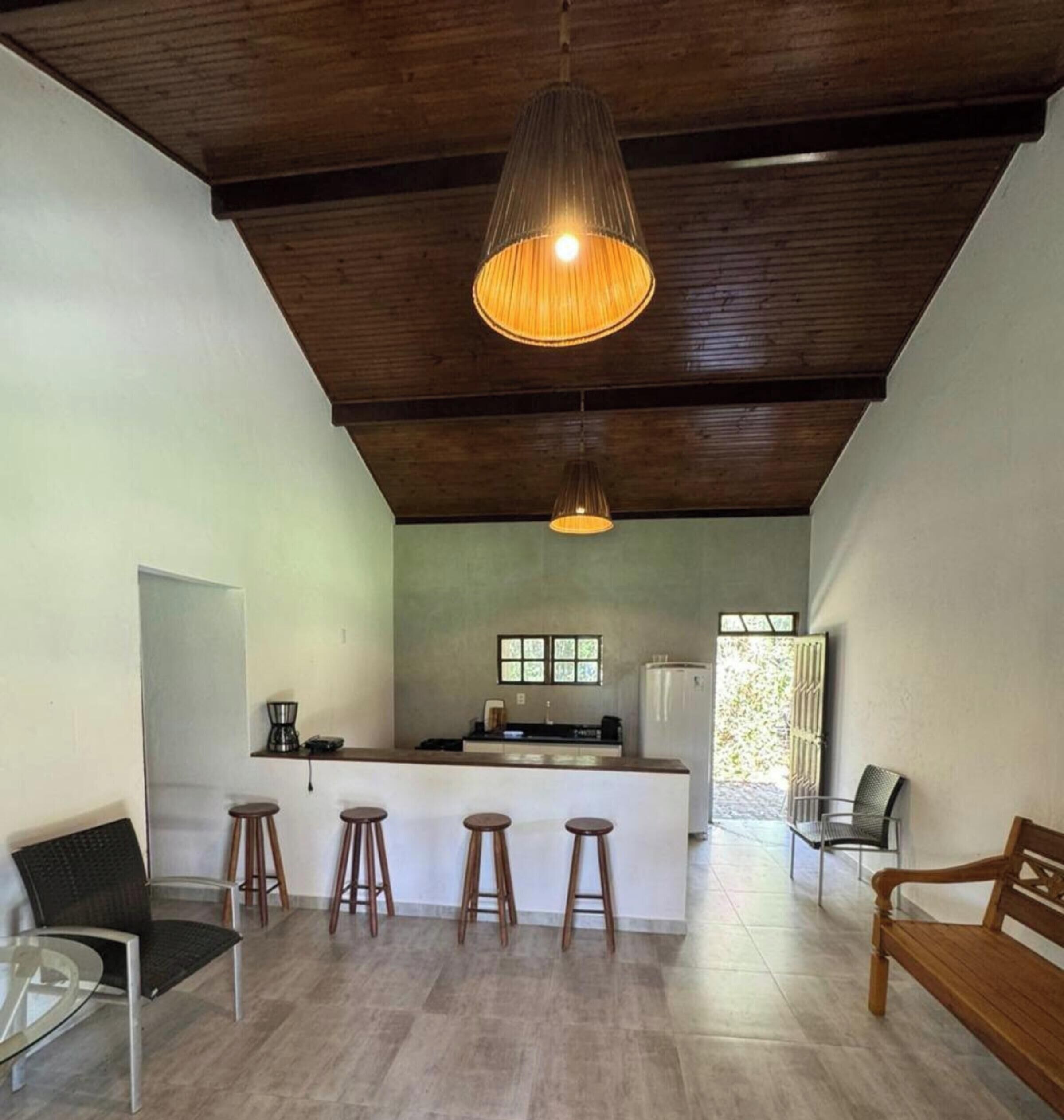 Ferienhaus, Terrasse, Poolblick