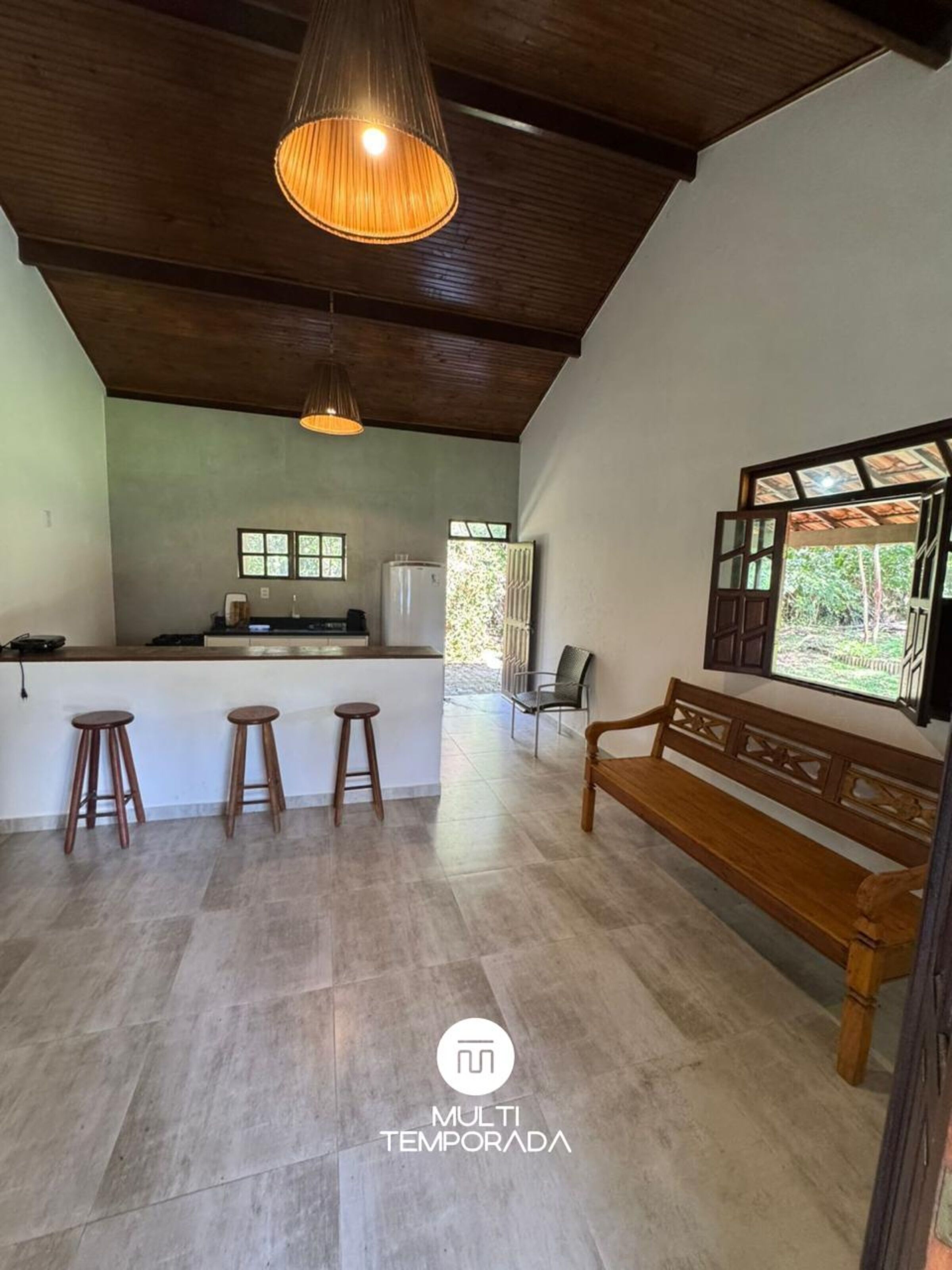 Ferienhaus, Terrasse, Poolblick