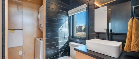 Chalet rustique luxueux, en face de la plage | Salle de bain