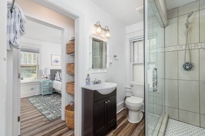 Shower, toilet paper