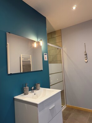 Hair dryer, towels, soap, toilet paper - Bright Apartment (Combeaufontaine)