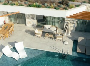 Pool - Villa Noctyra, Divine Sea Views, Private Pool, Terrace and Garden (Kos)