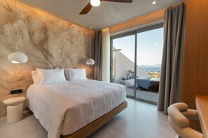 1 bedroom, in-room safe, iron/ironing board, free WiFi - Villa Noctyra, Divine Sea Views, Private Pool, Terrace and Garden (Kos)