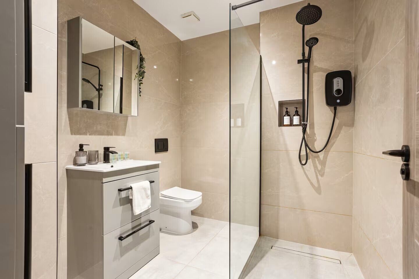 Hair dryer, soap