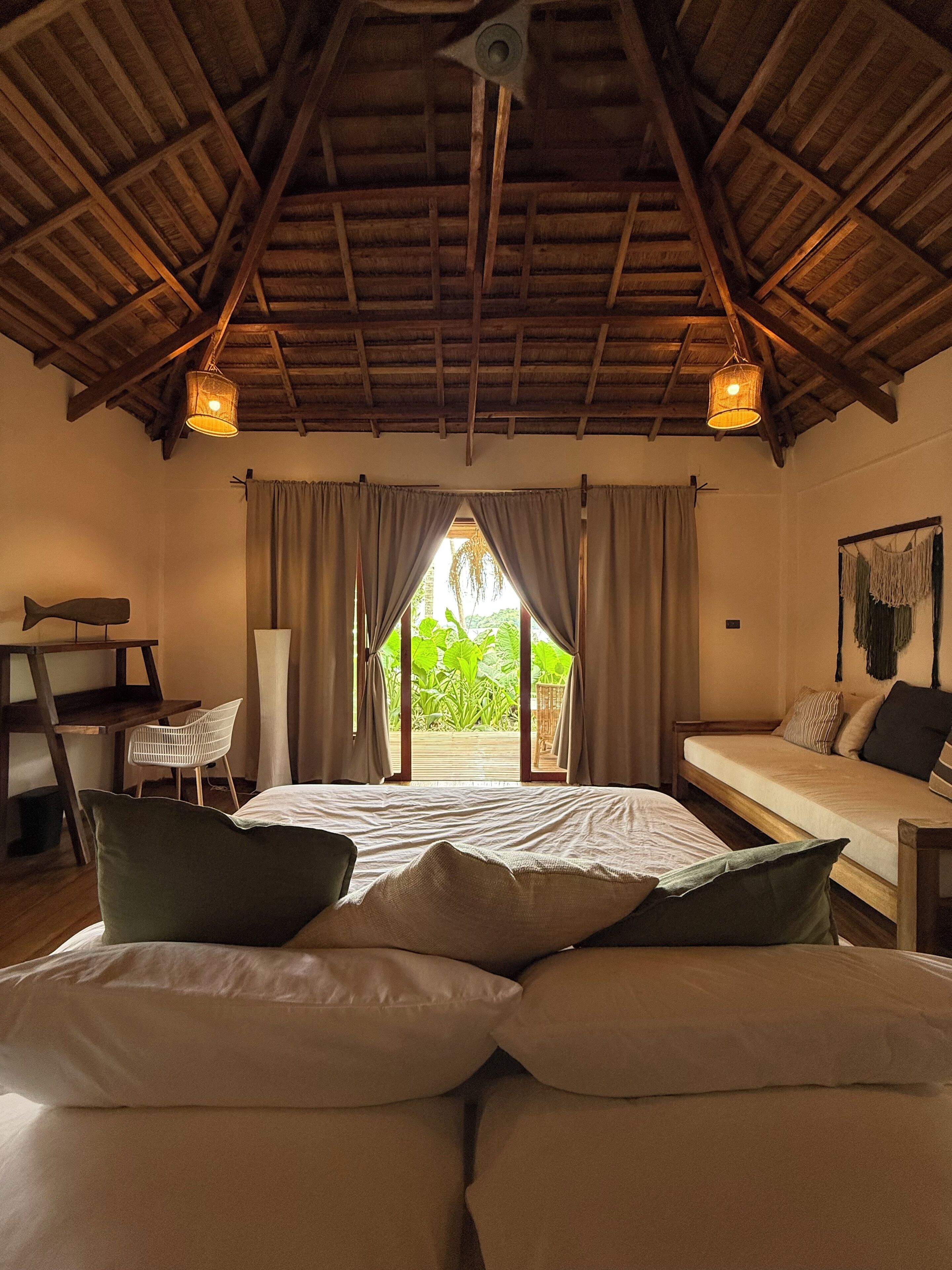 Suíte luxo, vista para a praia