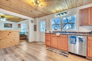 Interior - This lake getaway on the `Narrows` off East Lake offers easy access to boating, fishing, & nightlife (Spirit Lake)