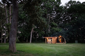 Exterior - Luxury Rural Cabin with Wood Fired Hot Tub (Driffield)
