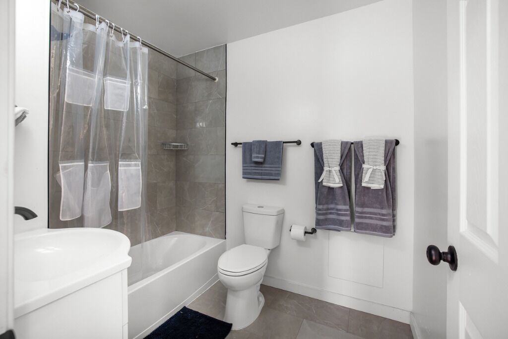 Towels, soap, toilet paper