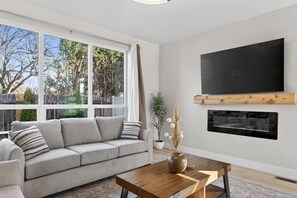Fernseher, Kamin