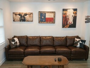 Living area - Saddle Up at Rodeo Ranch House! Cowboy Vibes, Blocks from the Stockyards Action! (Fort Worth)