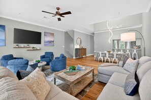 Living area - Sun Sand Repeat - Modern Coastal Townhome in Gulf Place (Santa Rosa Beach)