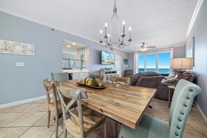 Dining - The Enclave 302 | Beachfront Gem | Incredible Views from Private Balcony | My Beach Getaways (Orange Beach)