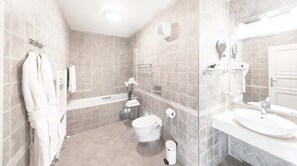 Bathroom - Welcome to the luxurious Presidential Suite at the boutique Hotel General (Hlavní město Praha)