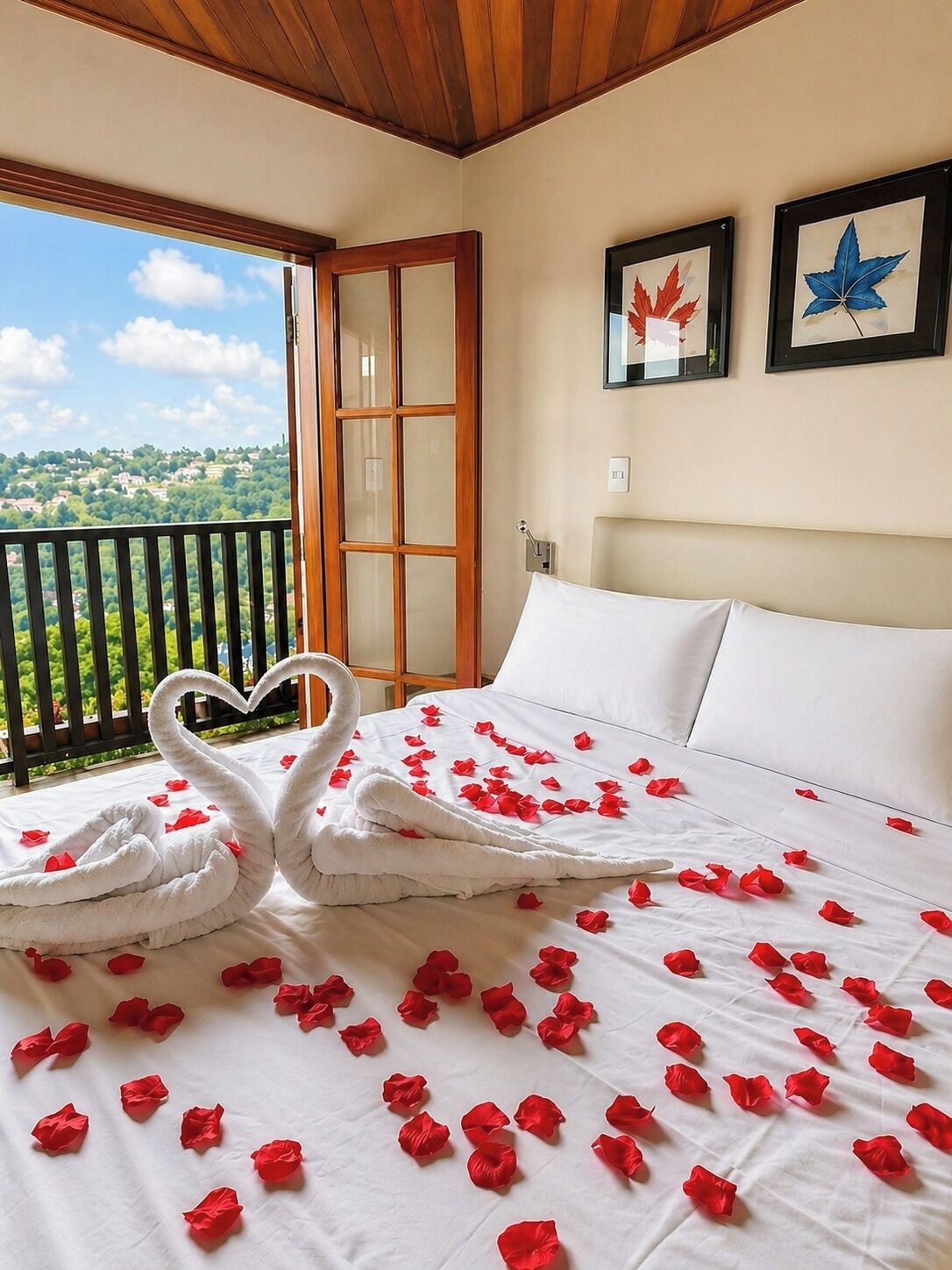 Premium Twin Room, Mountain View | Bathroom | Free toiletries, hair dryer, towels, soap