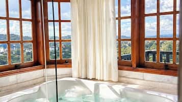 Premium Twin Room, Mountain View | Bathroom | Free toiletries, hair dryer, towels, soap