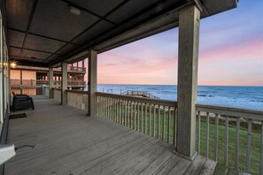 Terrace/patio - Beachfront | Wraparound Deck | Steps to Sand (Bolivar Peninsula)