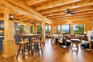 Interior - Sleeps 60! 12BR | Heated Pool + Pickleball Court + Sauna + Putt Putt (Sevierville)