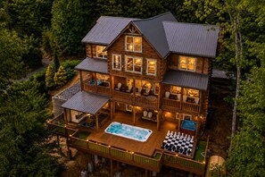 Exterior - Sleeps 60! 12BR | Heated Pool + Pickleball Court + Sauna + Putt Putt (Sevierville)