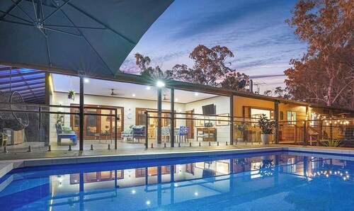 private country treat with pool and hot tub