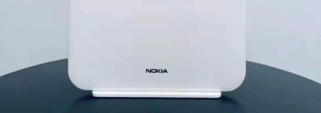 Un appareil électronique blanc portant la marque « NOKIA ».