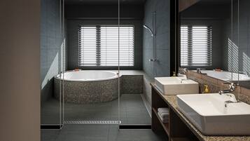 Grand Japanese Suite with Hot Tub, Non Smoking | Bathroom