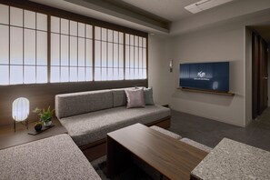 Grand Japanese Suite with Hot Tub, Non Smoking | Living area | Flat-screen TV - GRAND MONday Ueno OKACHIMACHI (Tokyo)