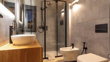 Superior-Chalet, Seeblick | Badezimmer