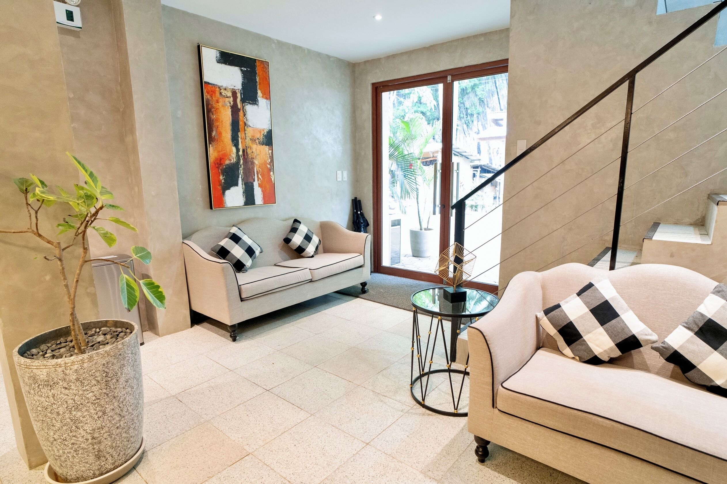 Sala de estar en el lobby