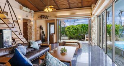 Sesoko Island Luxury Private Villa | 145 ㎡ | With Pool | Within Walking Distance of the Ocean | Sleeps 8 (Maximum 10)