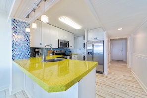 Private kitchen - Oceanfront St. Augustine Beach Condo | Steps to Sand | Pool | Near Historic Downtown (St. Augustine)