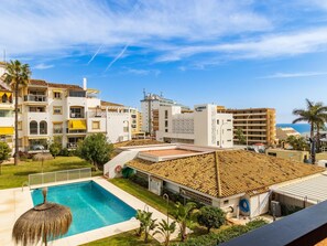 Pool - Santa Amalia 15 - Terrace, Pool, Parking, Second line beach (Torremolinos)