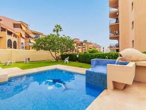 Pool - Santa Amalia 15 - Terrace, Pool, Parking, Second line beach (Torremolinos)