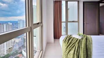 Apartemen, 2 kamar tidur, pemandangan kota | Pemandangan dari kamar