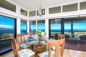 Dining - Kapalua Ridge Ocean View Villas with 2 Rental Cars Included, 2 Units with 3 total Bedrooms ML-3662 | KBM (Lahaina)