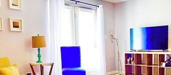 •	Walk to The Greene! Spacious 2BR Retreat Near IMAX & Comedy Club” Sleeps 7