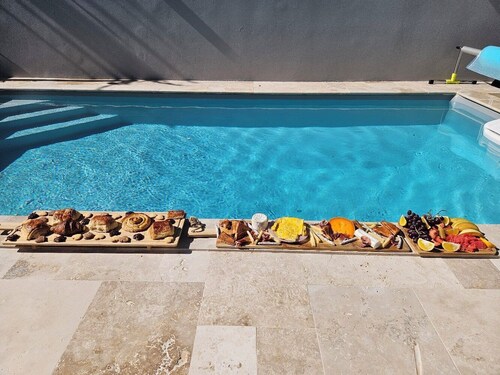 La Villa CAPUCINE  avec piscine au sel chauffée – Saint-Gilles-les-Bains