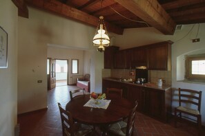 Private kitchen - Farmhouse in Tuscany With Pool & Valley Views (Poppi)