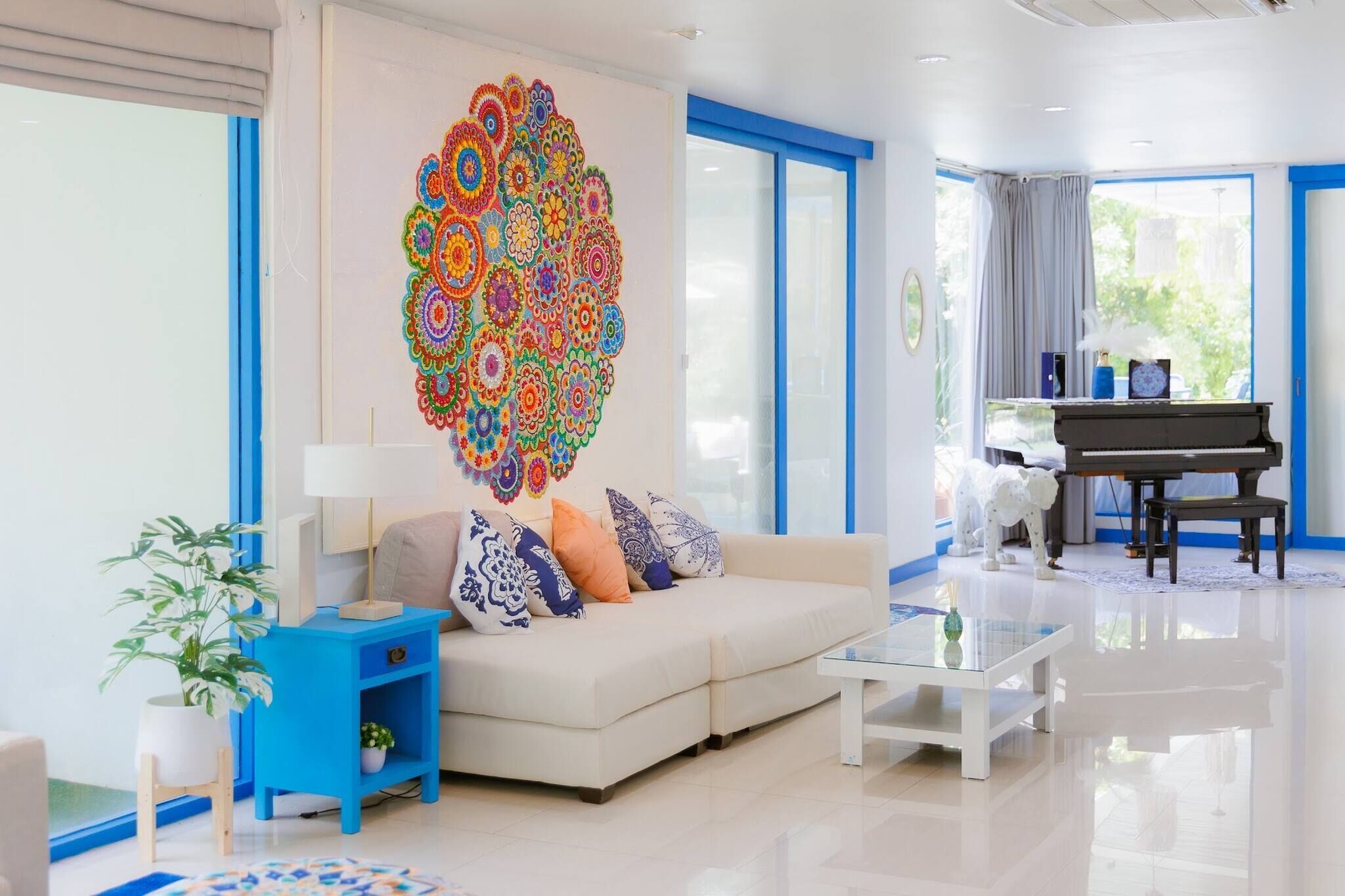 別墅, 4 間臥室, 吸煙房, 私人泳池 | 客廳