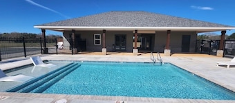 fully set up camper, located at Homestead RV Community resort