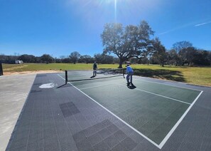 Sport court - fully set up camper, located at Homestead RV Community resort (Theodore)