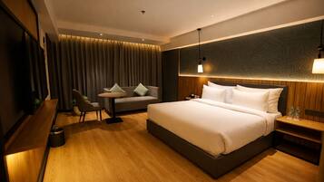 Quarto clássico, vista para a cidade