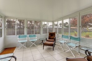 Interior - Screened Porch + Patio: Group Getaway in Palm Bay! (Palm Bay)