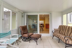 Interior - Screened Porch + Patio: Group Getaway in Palm Bay! (Palm Bay)