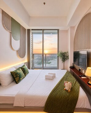 Apartment, 2 Bedrooms, City View | Desk, iron/ironing board, free WiFi - Arlo By SanLiving - 2BR - HubLife Mall (Jakarta)