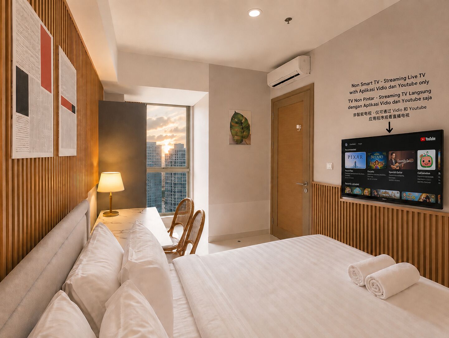Apartment, 2 Schlafzimmer, Stadtblick | Schreibtisch, Bügeleisen/Bügelbrett, kostenloses WLAN