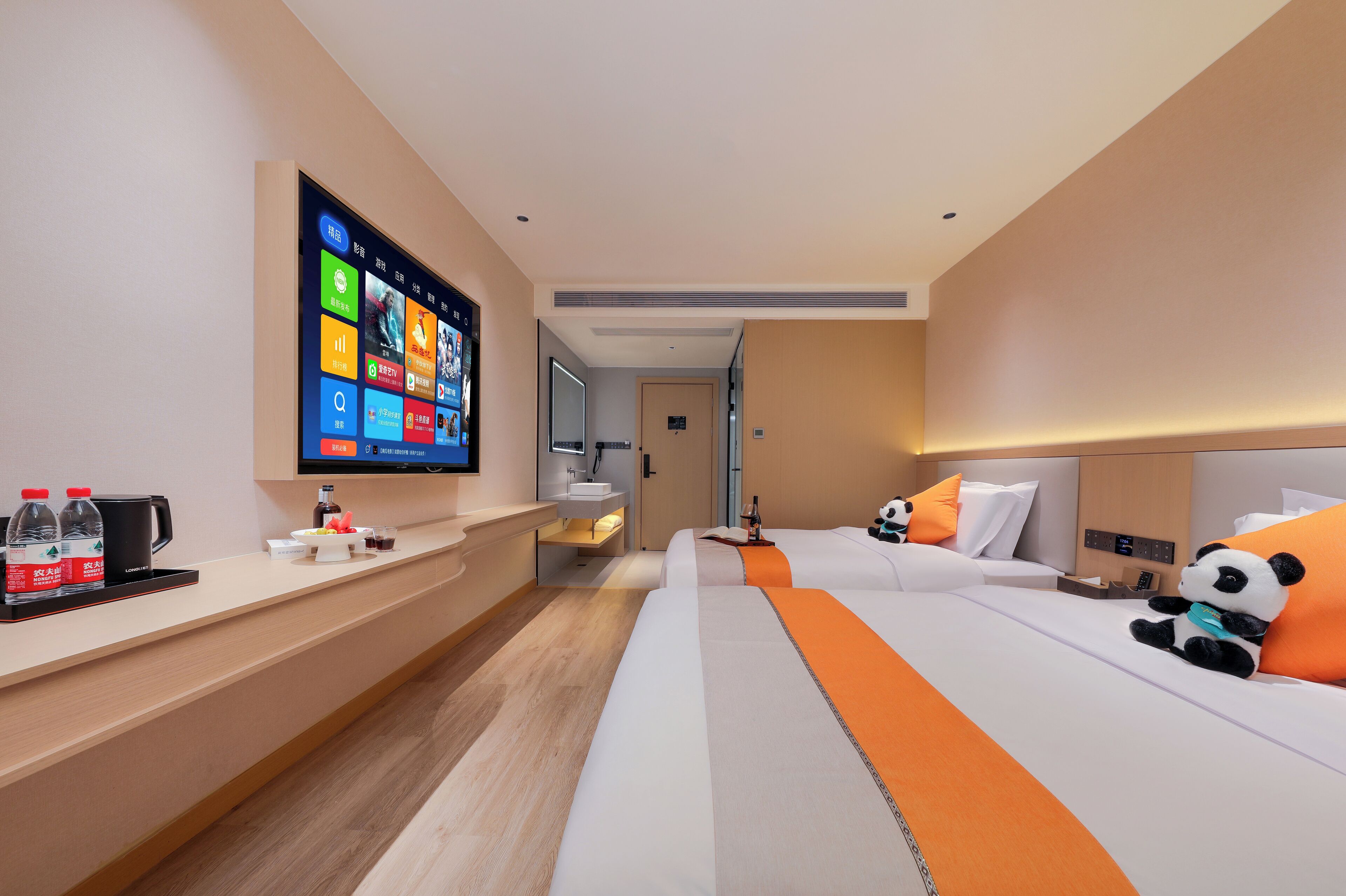 Quarto duplo superior, vista para a cidade